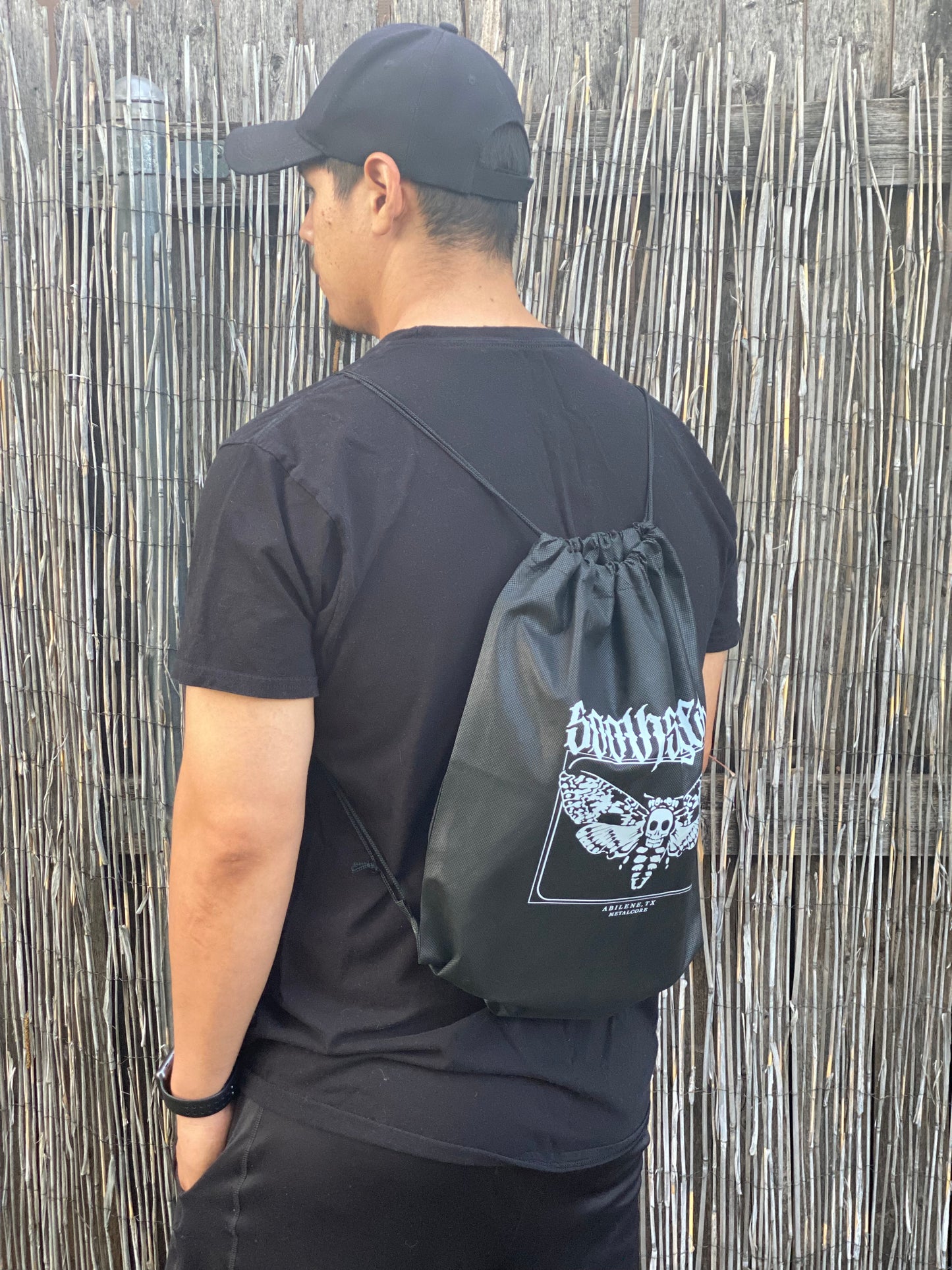 Death Moth Drawstring Bag
